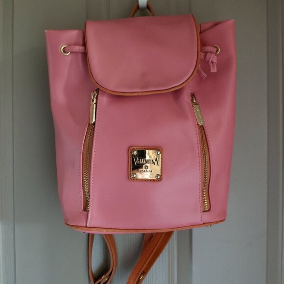 VALENTINA Pink Backpack Bag/Backpack Rucksack Travel/Daypack - Picture 1 of 9
